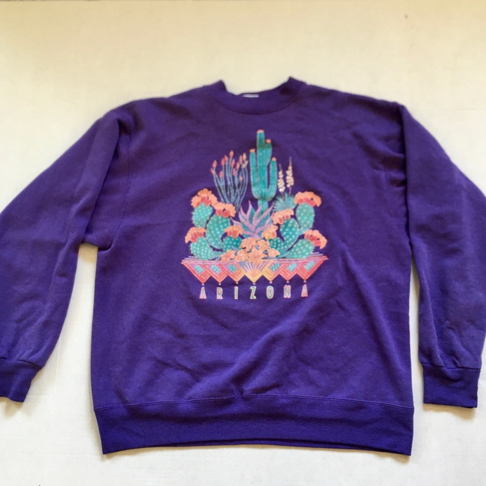 Vintage Cactus / Succulent Crew Neck Sweatshirt